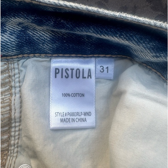 NWT PISTOLA Charlie High Rise straight size 31
Inseam 26 crop raw
100% cotton - Picture 6 of 7